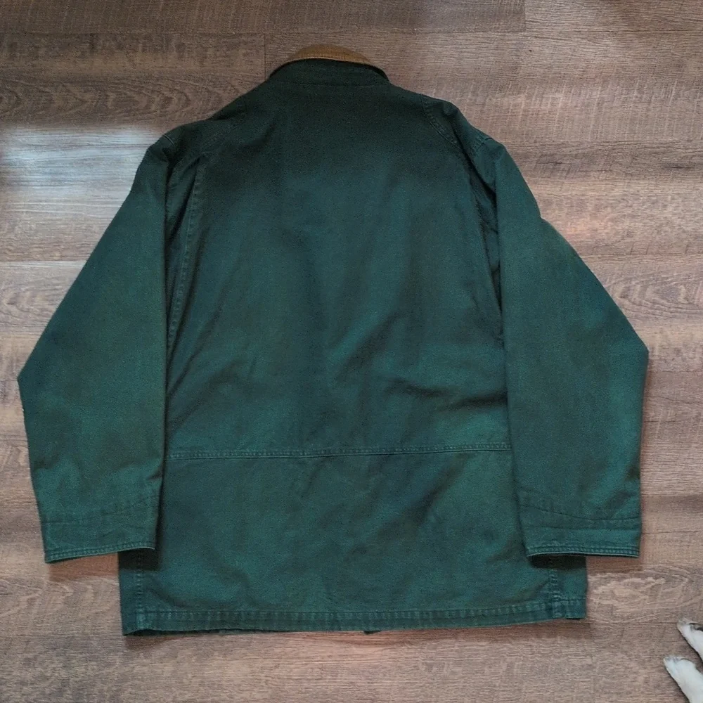 Vintage Eddie Bauer Lined Work Chore Jacket Courdoury - Picture 2 of 6